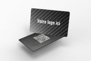 Carte de visite en carbon noir